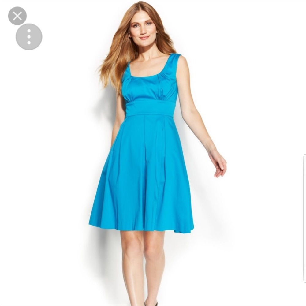 Women’s Calvin Klein Light Blue Dress Sleeveless Fit & Flare Size 4